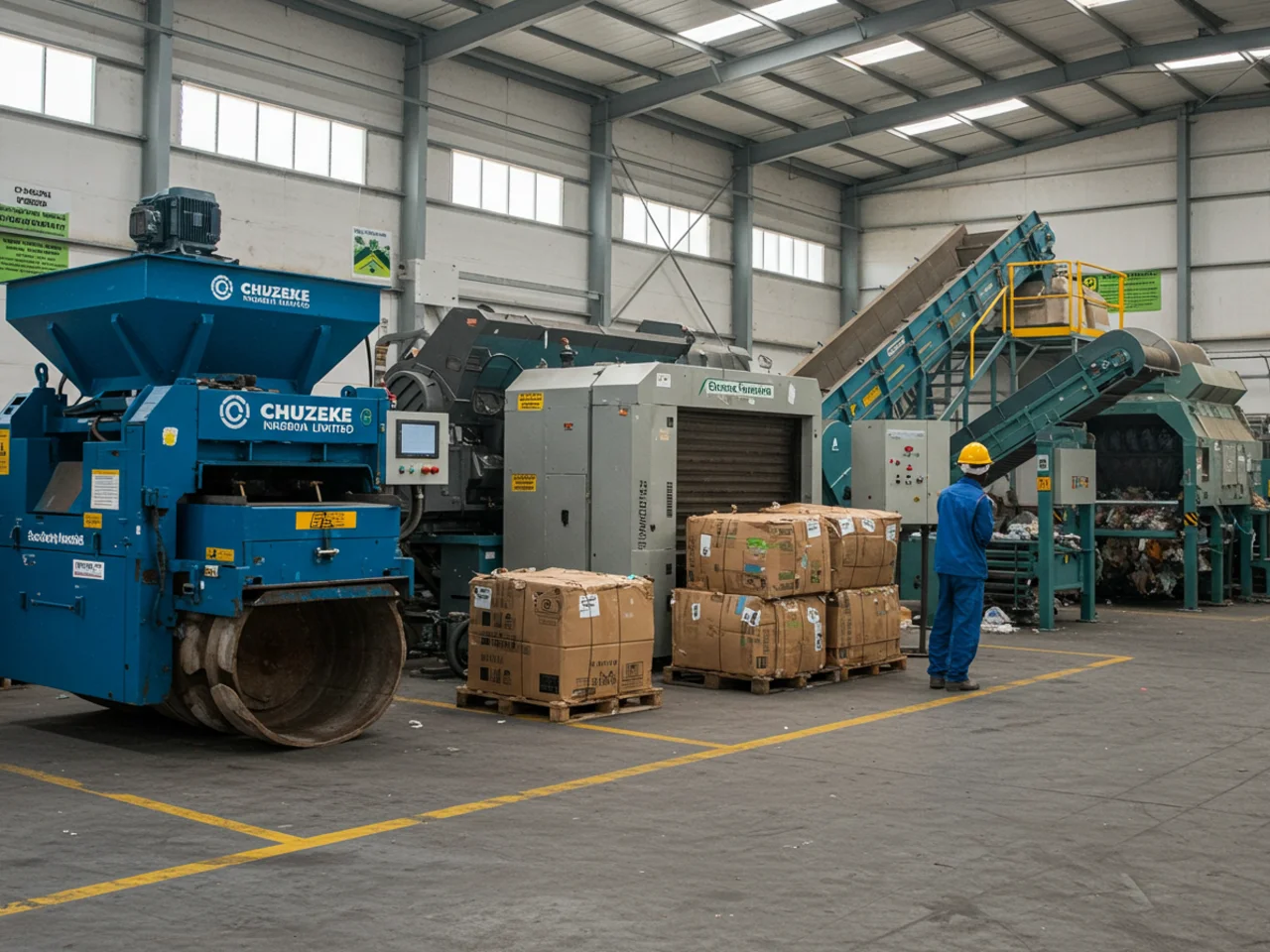 Best waste management equipment showcase including industrial compactors balers and shredders for Nigerian facilities