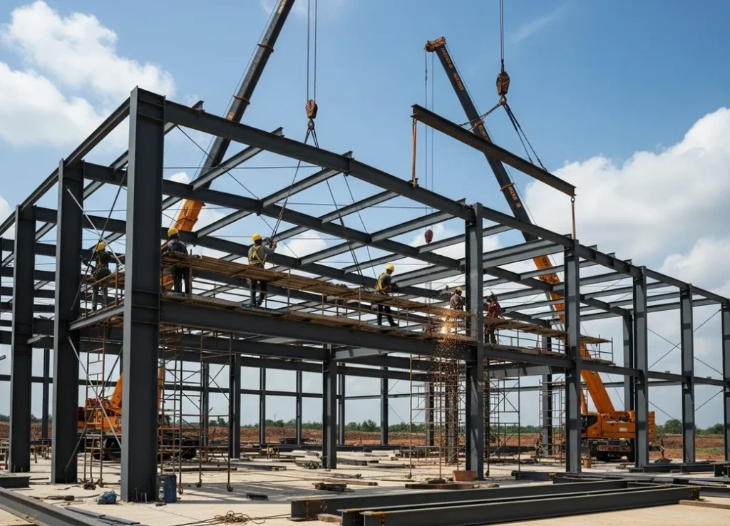 Structural steel construction and industrial building framework in Port Harcourt